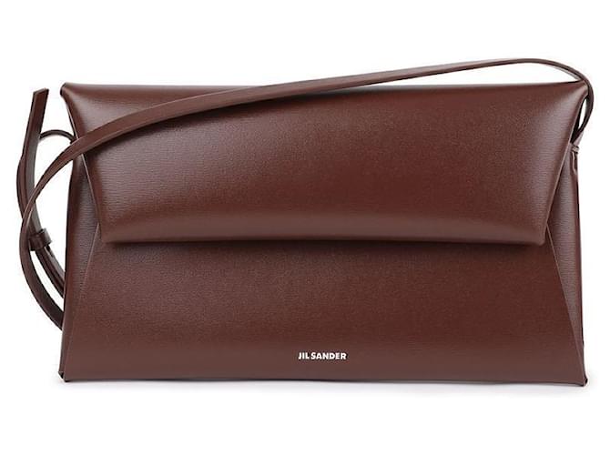 Jil Sander Piccola borsa a tracolla pieghevole Marrone - vista 2