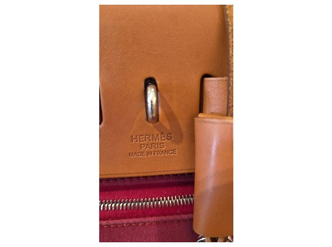 Borsa Hermès Herbag Zip 31 Marrone Bordò - vista 3