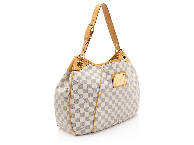 Borsa a tracolla Louis Vuitton Damier Azur Galliera PM Blu - vista 2