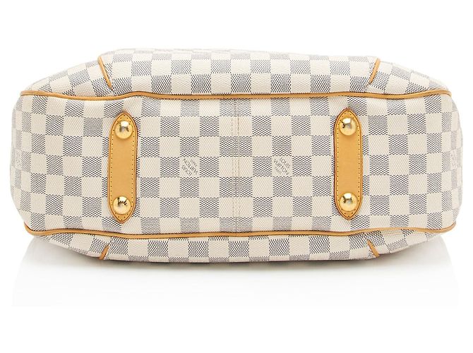 Borsa a tracolla Louis Vuitton Damier Azur Galliera PM Blu - vista 4