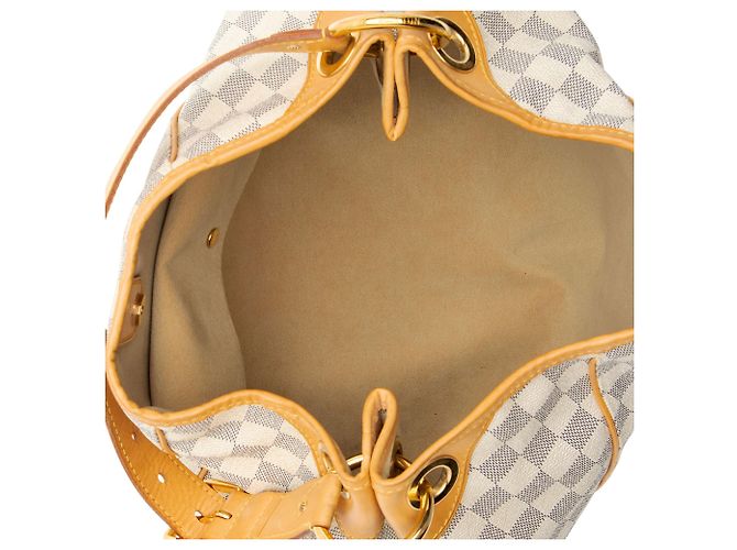 Borsa a tracolla Louis Vuitton Damier Azur Galliera PM Blu - vista 7