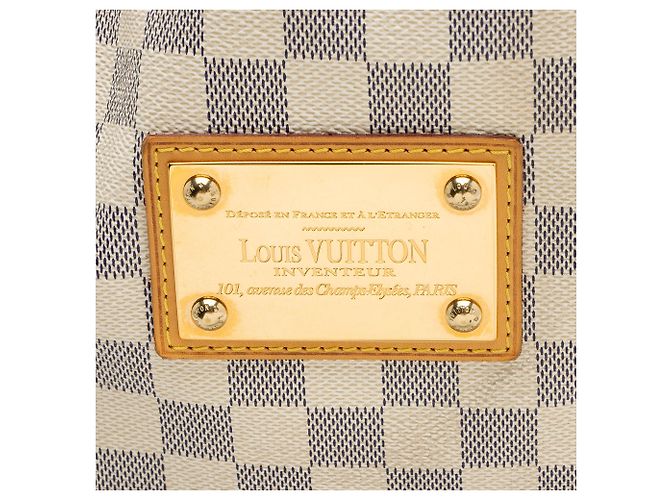 Borsa a tracolla Louis Vuitton Damier Azur Galliera PM Blu - vista 9