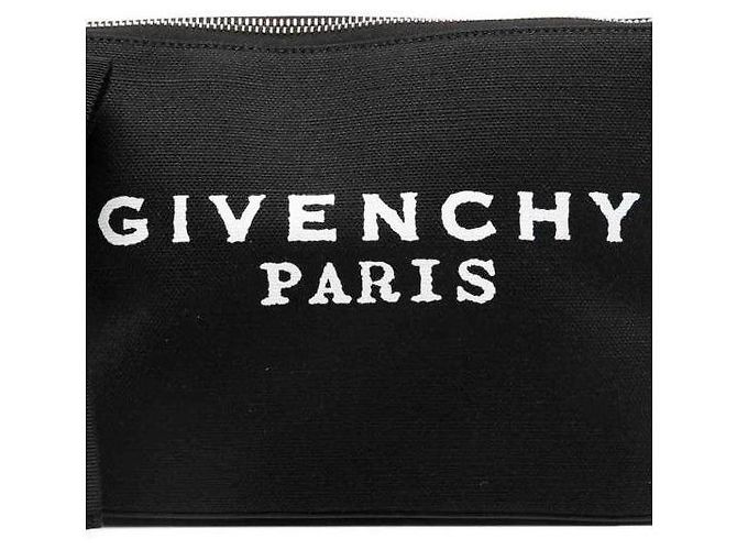 Givenchy Canvas Small Logo Bow Pouch Schwarz - Ansicht 4