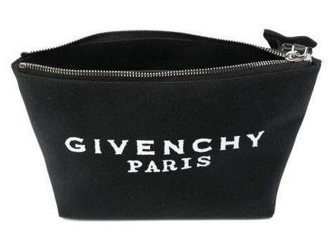 Givenchy Canvas Small Logo Bow Pouch Schwarz - Ansicht 5