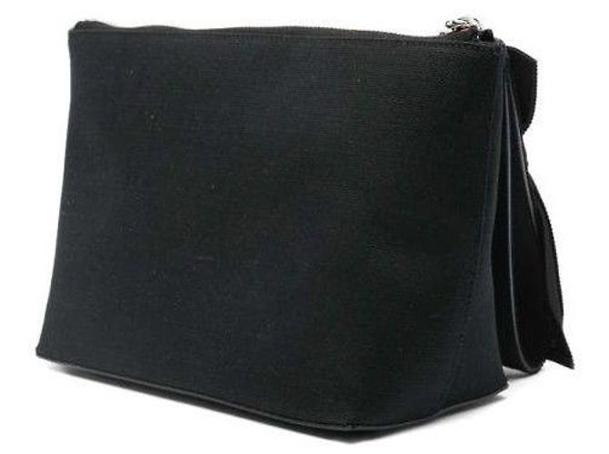 Givenchy Canvas Small Logo Bow Pouch Schwarz - Ansicht 6