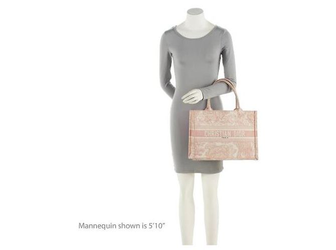 Dior Toile De Jouy Medium Book Tote Rosa - vista 5