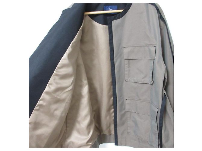 Autre Marque Cappotto corto Soffitto Chambray Verde - vista 4