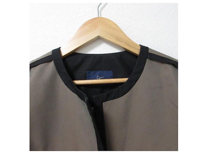 Autre Marque Cappotto corto Soffitto Chambray Verde - vista 5