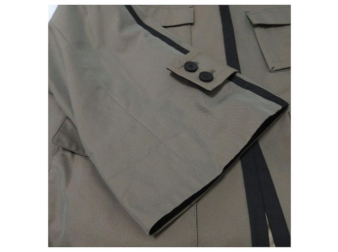 Autre Marque Cappotto corto Soffitto Chambray Verde - vista 7