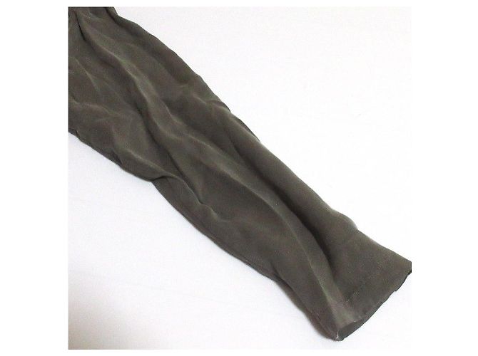 Autre Marque Camisa BASILE28 Fibril Cupro sin cuello Verde Caqui - vista 3