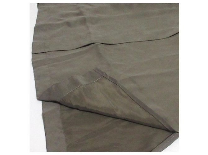 Autre Marque Camisa BASILE28 Fibril Cupro sin cuello Verde Caqui - vista 7