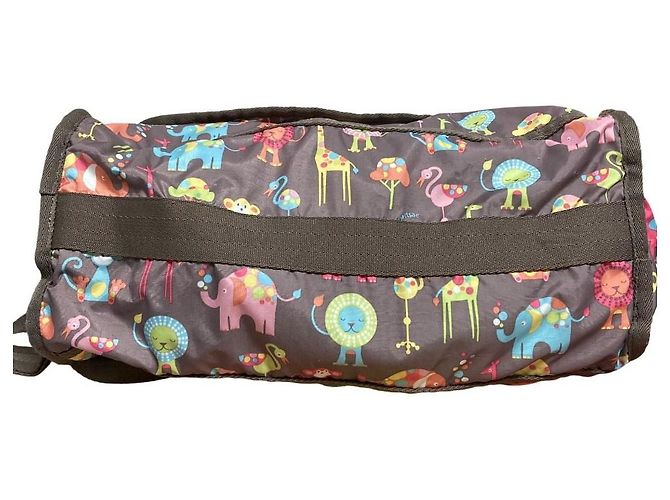 Autre Marque Borsa Boston 2way LeSportsac Animal Print Marrone - vista 5