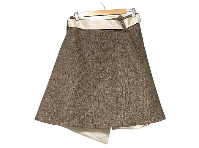 Autre Marque Falda de lana CINOH Beige - vista 3