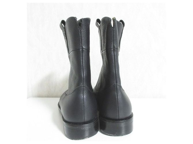 Autre Marque Diu Leather Western Boots Black - view 4