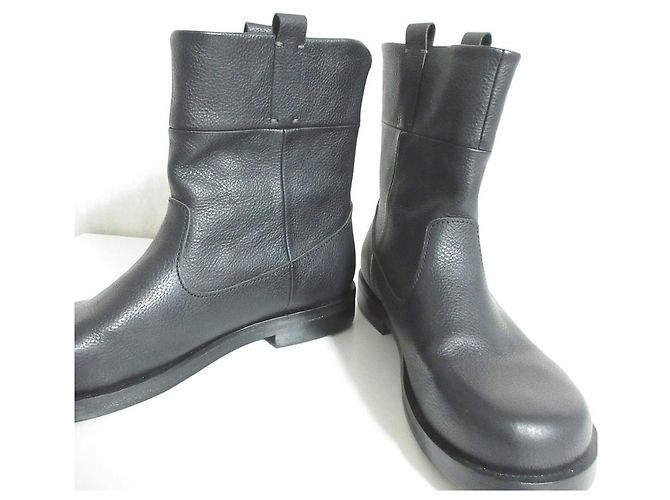 Autre Marque Diu Leather Western Boots Black - view 5