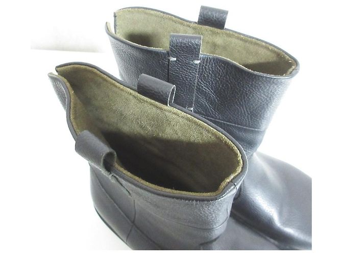 Autre Marque Diu Leather Western Boots Black - view 6