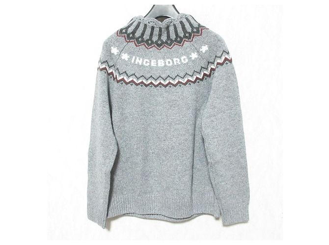Autre Marque INGEBORG Tasmania Lammwollstrickpullover Braun - Ansicht 2