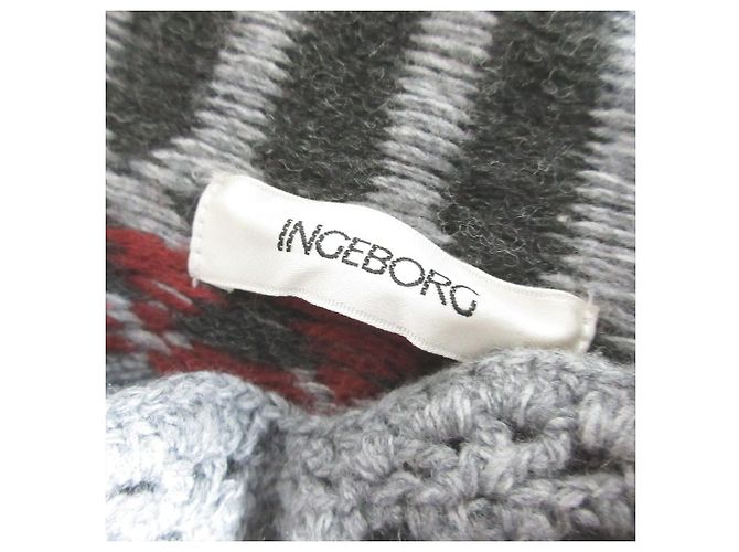 Autre Marque INGEBORG Tasmania Lammwollstrickpullover Braun - Ansicht 5