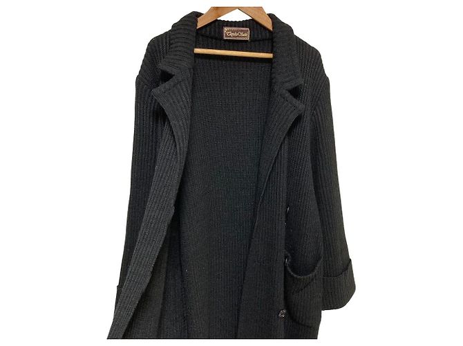 Autre Marque Abrigo de punto Toyoko Saito Negro - vista 4
