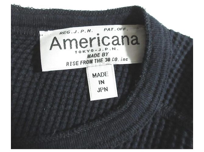 Autre Marque Túnica de punto Americana con botón en la espalda Azul Azul marino - vista 6
