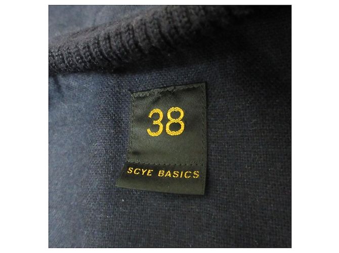 Autre Marque Manteau Duffle en mélange de cachemire Melton Scye Bleu Bleu Marine - vue 3