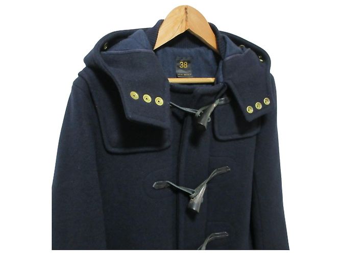 Autre Marque Manteau Duffle en mélange de cachemire Melton Scye Bleu Bleu Marine - vue 4