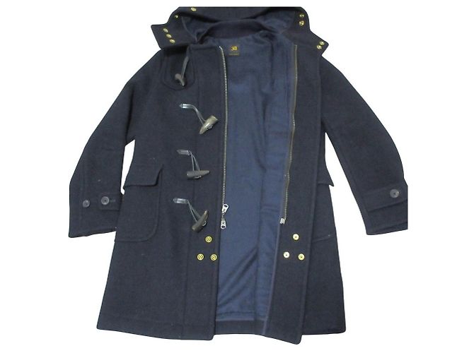 Autre Marque Manteau Duffle en mélange de cachemire Melton Scye Bleu Bleu Marine - vue 6