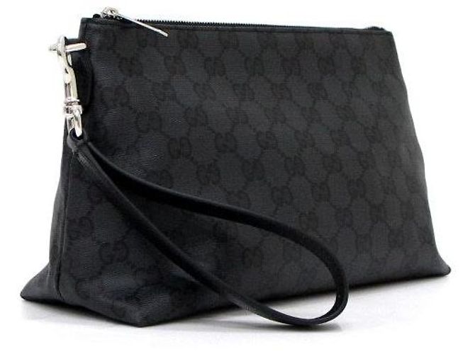 Gucci Coated Canvas Essence Classic Small Pouch Schwarz - Ansicht 3