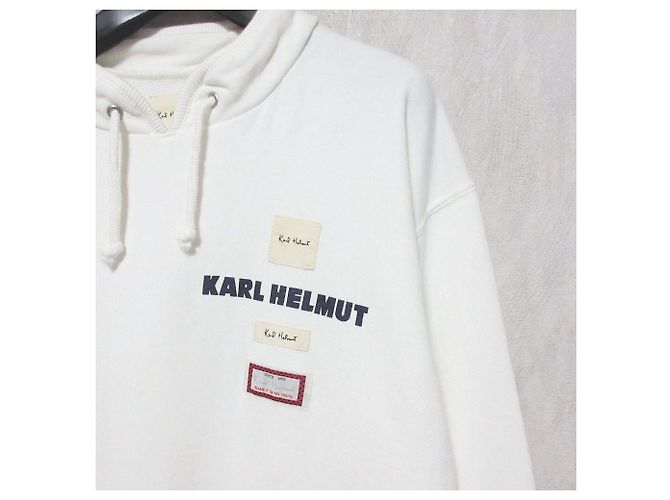 Autre Marque Sweatshirt Patchwork Karl Helmut Branco - vista 3