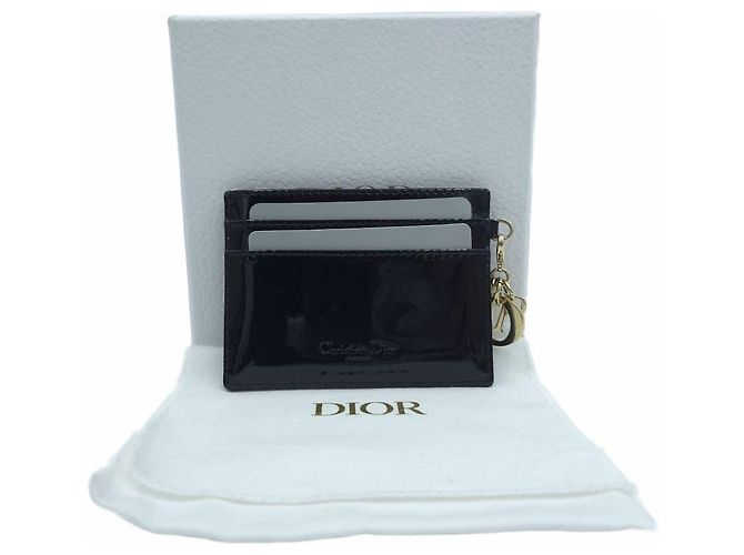 Lady Dior Fragrances Kartenetui Lackleder Cannage Schwarz - Ansicht 11