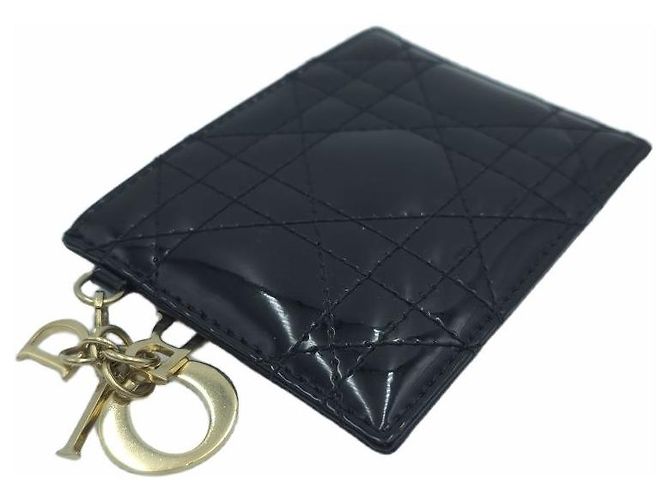 Lady Dior Fragrances Kartenetui Lackleder Cannage Schwarz - Ansicht 18