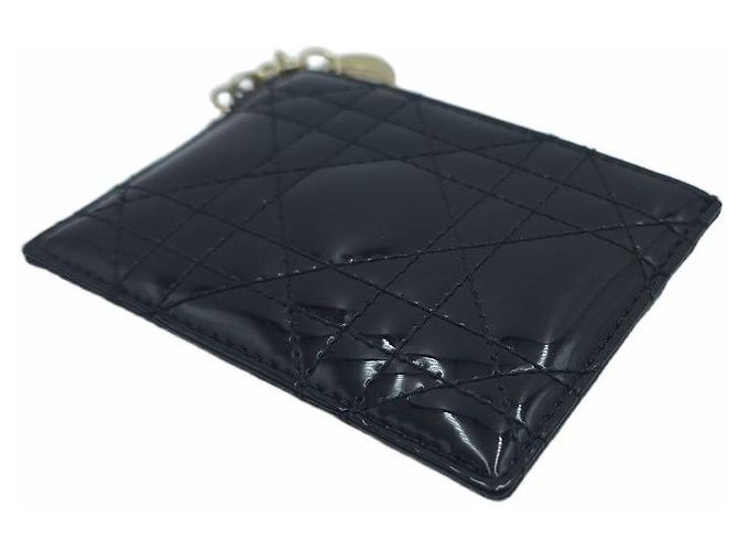 Lady Dior Fragrances Kartenetui Lackleder Cannage Schwarz - Ansicht 9