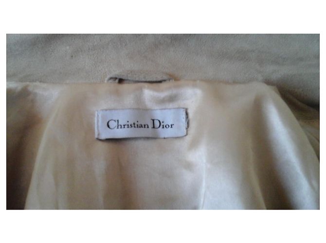 Christian Dior Goldene Lammlederjacke Größe 36 - Ansicht 13