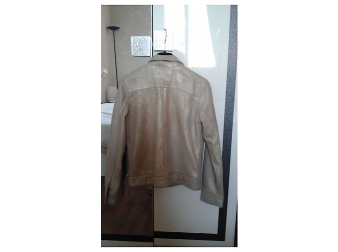 Christian Dior Goldene Lammlederjacke Größe 36 - Ansicht 2