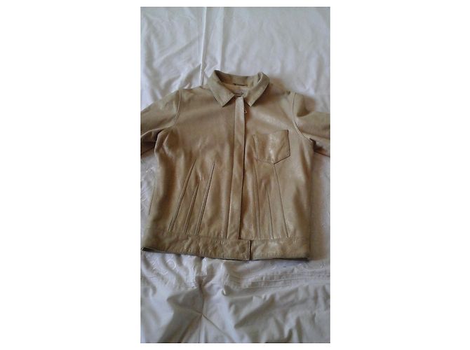 Christian Dior Goldene Lammlederjacke Größe 36 - Ansicht 6