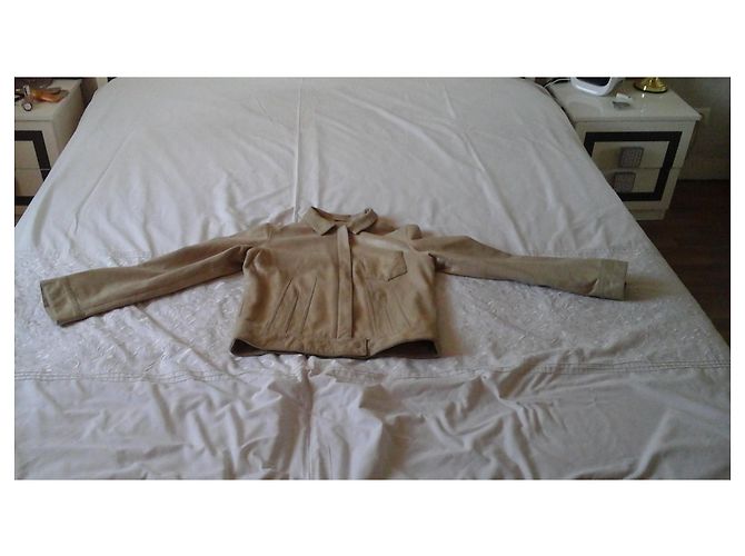 Christian Dior Goldene Lammlederjacke Größe 36 - Ansicht 9