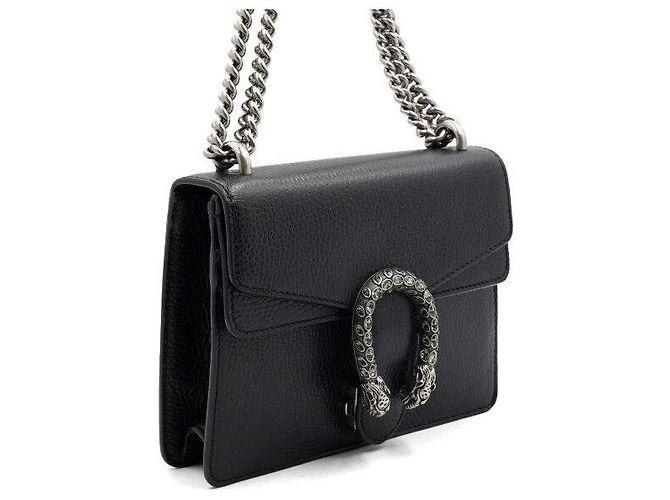 Gucci Mini borsa a tracolla con catena Dionysus e crossbody Nero - vista 3