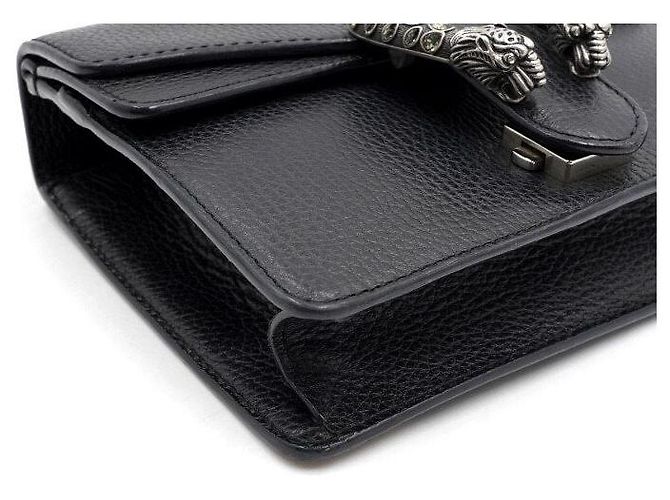 Gucci Mini borsa a tracolla con catena Dionysus e crossbody Nero - vista 8