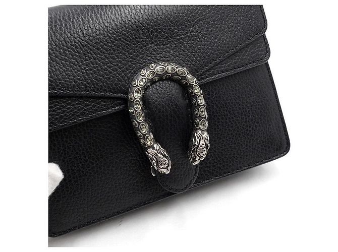 Gucci Mini borsa a tracolla con catena Dionysus e crossbody Nero - vista 9