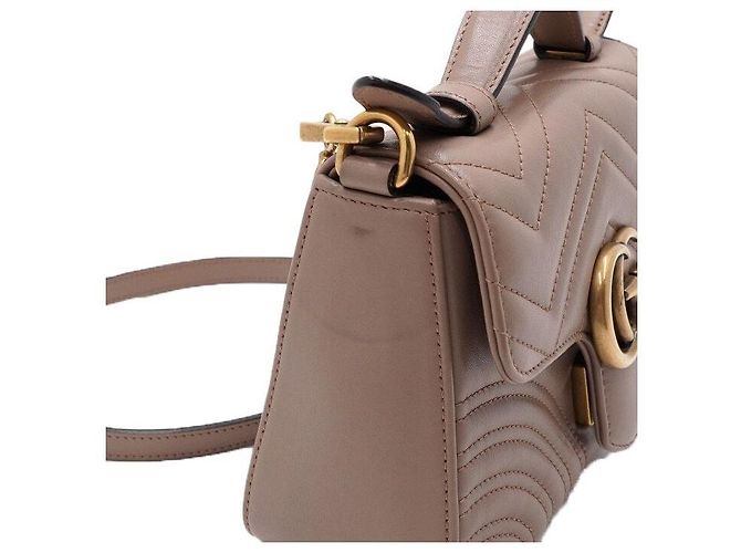 Gucci Borsa Tote GG Marmont Mini Top Handle e Borsa a Spalla - vista 11