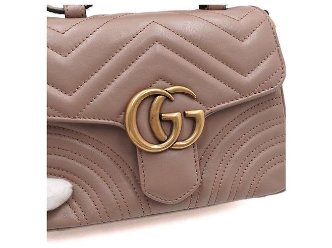 Gucci Borsa Tote GG Marmont Mini Top Handle e Borsa a Spalla - vista 12