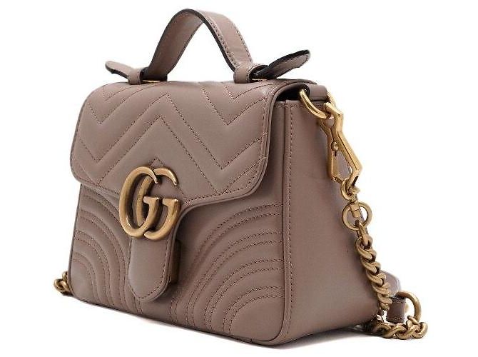 Gucci Borsa Tote GG Marmont Mini Top Handle e Borsa a Spalla - vista 2