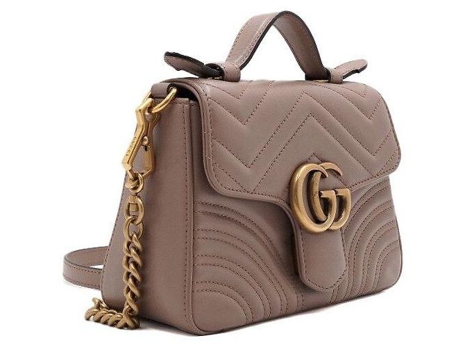 Gucci Borsa Tote GG Marmont Mini Top Handle e Borsa a Spalla - vista 3