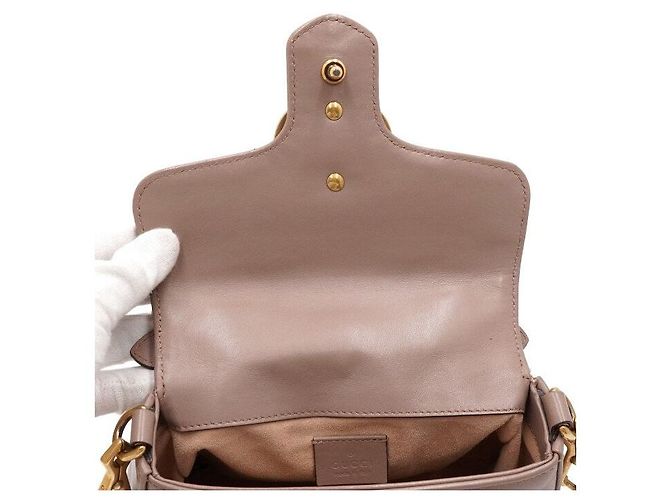 Gucci Borsa Tote GG Marmont Mini Top Handle e Borsa a Spalla - vista 6