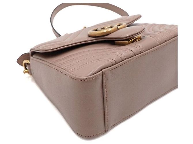 Gucci Borsa Tote GG Marmont Mini Top Handle e Borsa a Spalla - vista 9