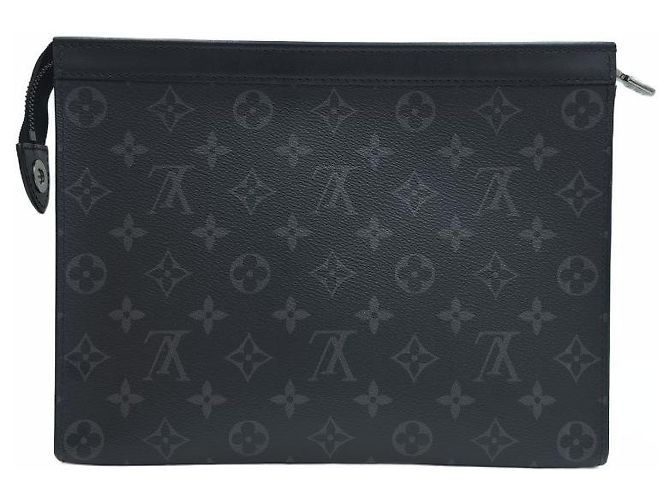 Louis Vuitton Pochette Voyage MM Clutch Bag Nero - vista 11