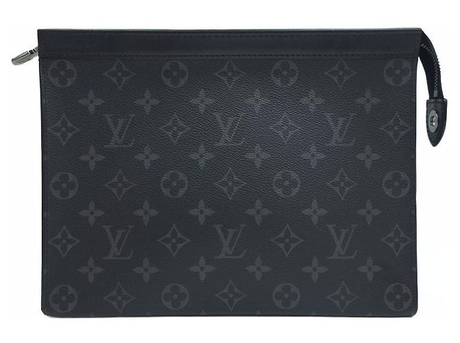 Louis Vuitton Pochette Voyage MM Clutch Bag Nero - vista 14