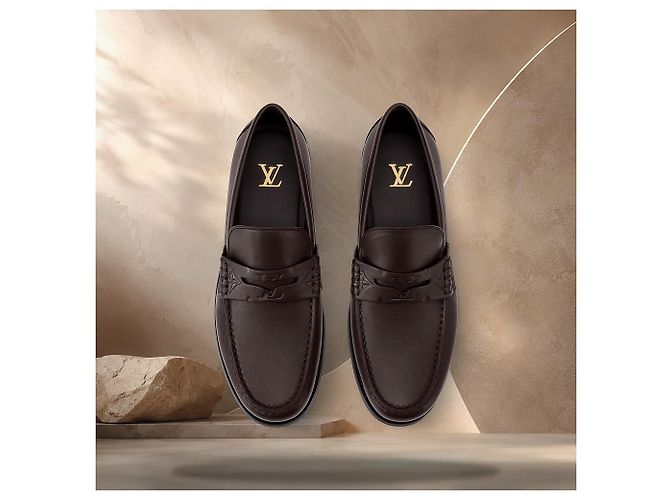 Louis Vuitton Sandali Thong Sunset Toffee Brown Marrone - vista 4