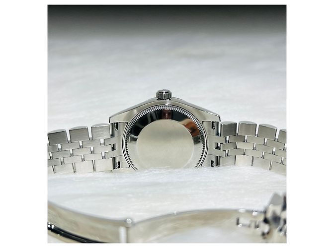 Rolex Reloj Oyster para mujer Datejust con bisel de diamantes Castaño - vista 6
