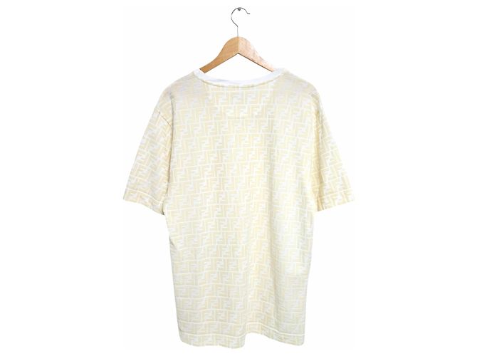 Fendi Jacquard-T-Shirt mit kurzen Ärmeln Weiß - Ansicht 2